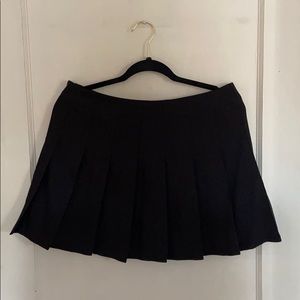 Black Pleated Skirt